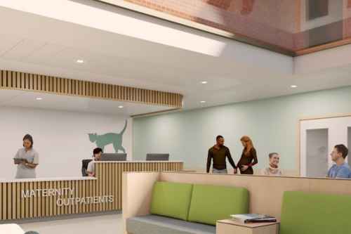 An artists impression of our new maternity triage department
